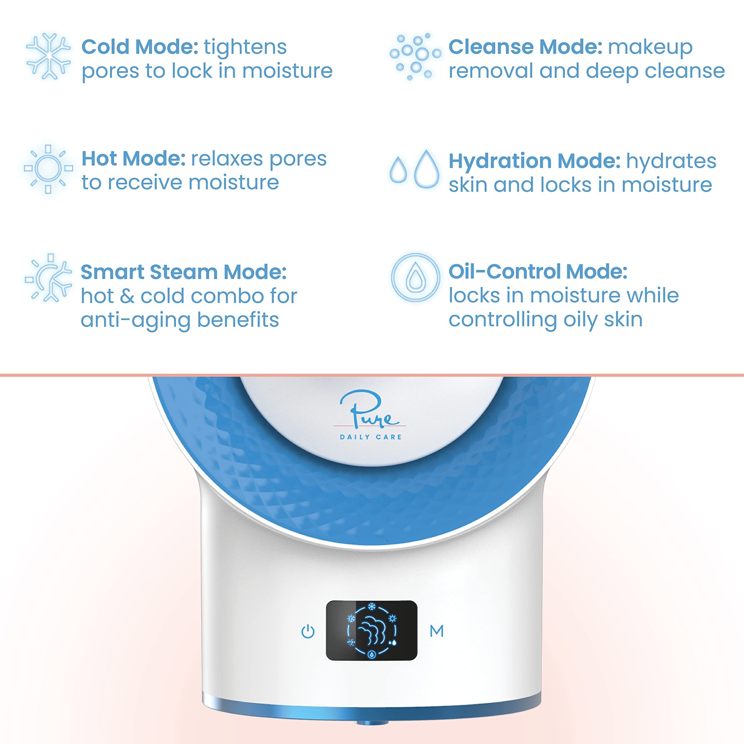 Amazon.com: Pure Daily Care NanoSteamer Clinical 10-in-1 Smart